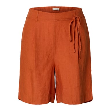 Selected Femme slflinna hw linen string shorts b 16101387 potters clay