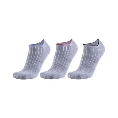Replay Unisex Adult Ultra Light Liner Socks (Pack of 3) (Grey Melange)