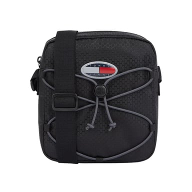 Tommy Hilfiger Mens Logo Crossbody Bag (Black)