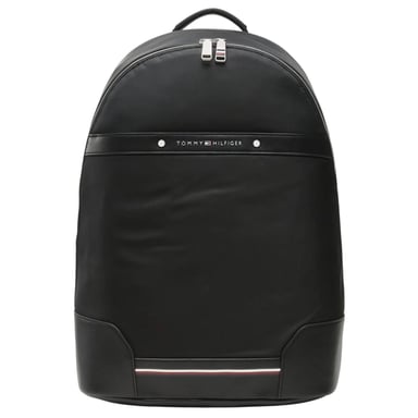 Tommy Hilfiger Mens Logo Backpack (Black)