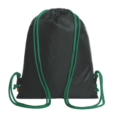 Halfar Flash Drawstring Bag (Black/Green)