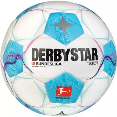 Select Derbystar Bundesliga Brillant Replica V24 Voetbal (Wit/blauw)