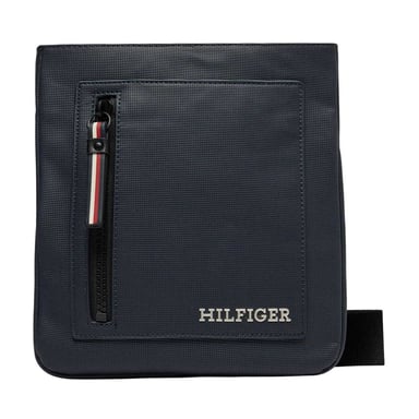 Tommy Hilfiger Polyurethane Crossbody Bag (Navy Blue)