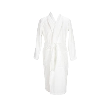 ARTG Unisex Adult Shawl Collar Robe (White)