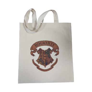 Harry Potter Zweinstein Crest draagtas (Beige)