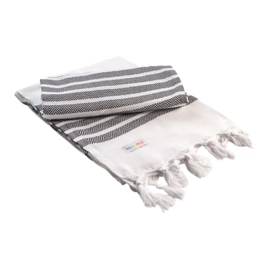 ARTG Hamamzz Dalaman Towel (White/Black)