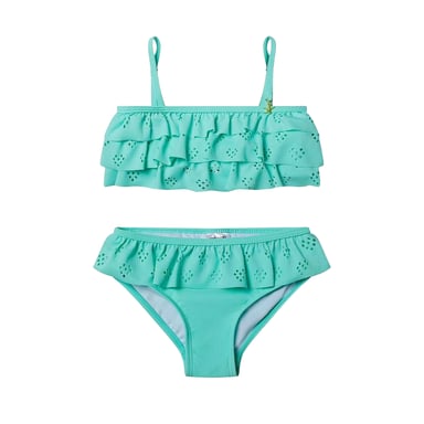 Minoti Girls Frill Bikini Set (Green)