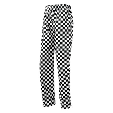 Premier Unisex Adult Essential Chef Trousers (Black/White)