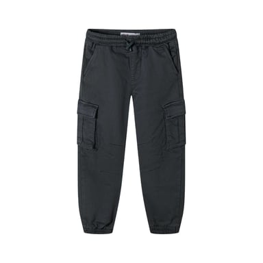 Minoti Boys Badge Elasticated Waist Cargo Trousers (Blue)