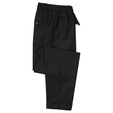 Premier Unisex Adult Recycled Cargo Chef Trousers (Black)