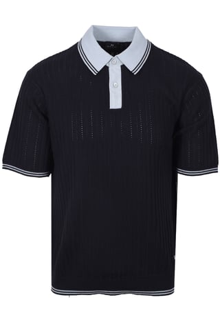 PAUL SMITH SWEATER SS POLO DARK NAVY