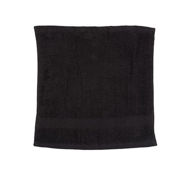 Towel City Luxe Gezichtshanddoek (Zwart)