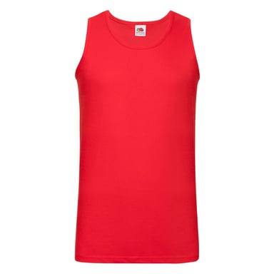 Fruit of the Loom Unisex Adult Valueweight Athletic Tank Top (Red)