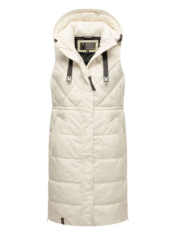 Marikoo long padded vest with hood & magnets – model Narikaa