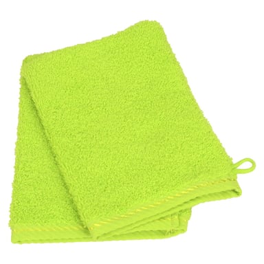 ARTG Satin Trim Wash Glove (Lime Green)