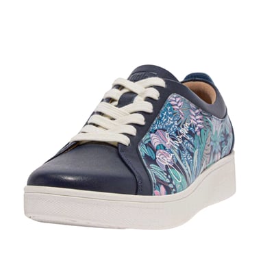Fit Flop Womens/Ladies Jim Thompson Leather Trainers (Blue)