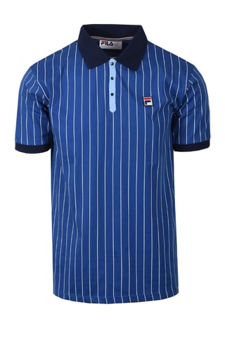 FILA BB1 VINTAGE STRIPED POLO LIMOGES/WHITE/NAVY