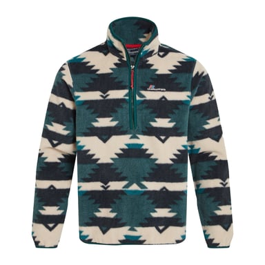 Craghoppers Heren Tatton II Half Zip Fleece Top (Donker Viridiaan)