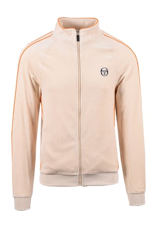 SERGIO TACCHINI TASSO VELOUR TRACK TOP SANDSHELL/ORANGE PEPPER
