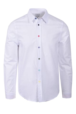 PAUL SMITH LS TAILORED FIT SHIRT WHITE