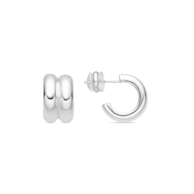 Luxenter Silver-finished earrings - Tudfu
