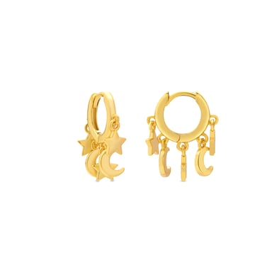 Luxenter 18k yellow gold finish earrings - Praz