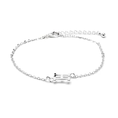 Luxenter Silver-finished bracelet - Alphabet
