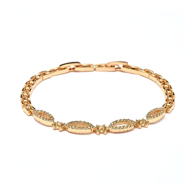 Luxenter Brilliant Zirconia bracelet with 18k yellow gold finish - Velself