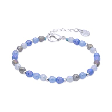 Luxenter Blue crystal bracelet with rhodium finish - Likdu