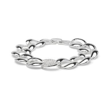 Luxenter Rhodium-plated Brilliant Zirconia Bracelet - Shinthi