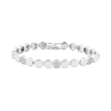 Luxenter Brilliant Zirconia Bracelet with Rhodium Finish - Sywi
