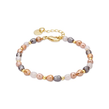 Luxenter Brown Crystal Bracelet with 18k Yellow Gold Finish - Likdu