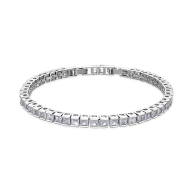 Luxenter Silver-Finish Brilliant Zirconia Bracelet - Zaix