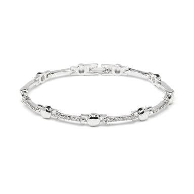 Luxenter Rhodium-plated brilliant zirconia bracelet - Rarix