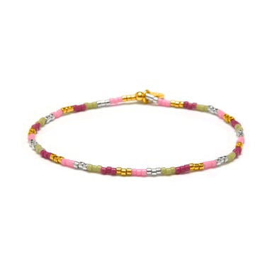 Luxenter Multicoloured Crystal Bracelet with 18k Yellow Gold Finish - Limcus
