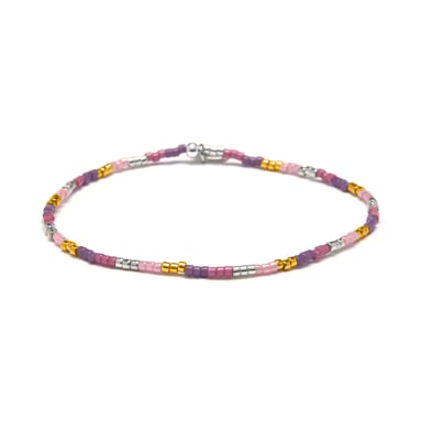 Luxenter Multicoloured crystal bracelet with 18k yellow gold finish - Faxo
