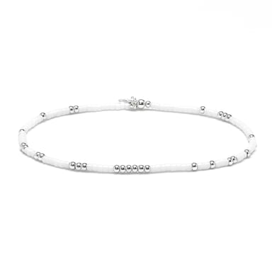 Luxenter White Crystal Bracelet with 925 Sterling Silver Finish - Xanvi