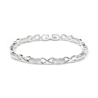 Luxenter Brilliant Zirconia Bracelet with Rhodium Finish - Raak