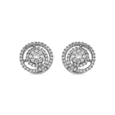Luxenter Silver-finish earrings with brilliant-cut cubic zirconia - Zarassy