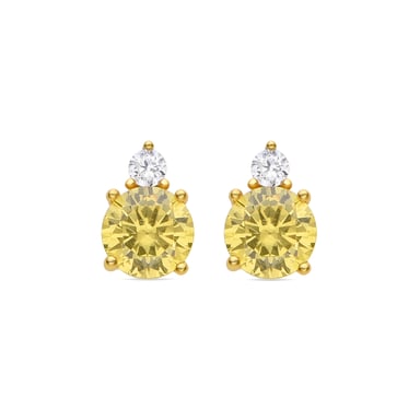Luxenter 925 Sterling Silver and Padparadscha Earrings finished in 18k yellow gold - Akma
