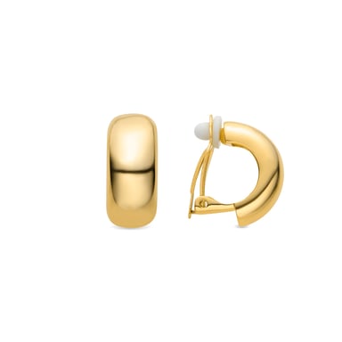 Luxenter 925 sterling silver earrings finished in 18k yellow gold - Kevda