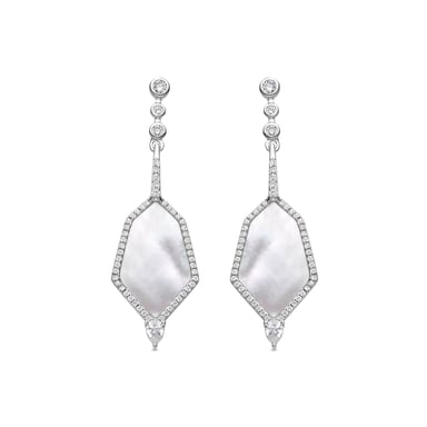 Luxenter 925 Sterling Silver and Brilliant Zirconia Earrings with Rhodium Finish - Faios