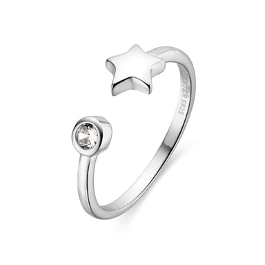 Luxenter 925 Sterling Silver and Rhodium Plated Brilliant Zirconia Ring - Fazih