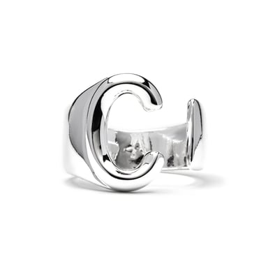 Luxenter Silver-finished ring - Alphabet