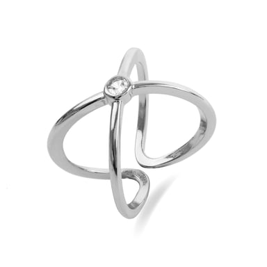 Luxenter silver finish ring - Rai