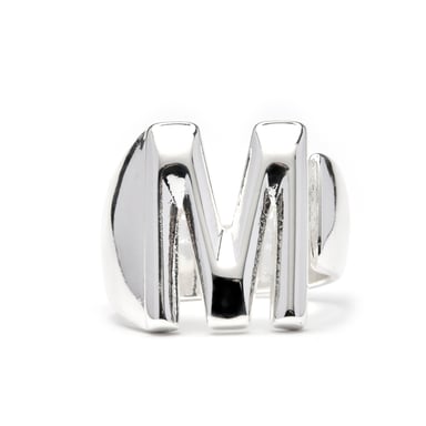 Luxenter Silver-finished ring - Alphabet