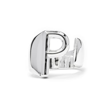 Luxenter Silver-finished ring - Alphabet