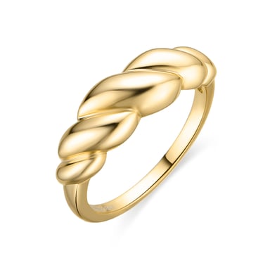 Luxenter 925 Sterling Silver Ring with 18K Gold Finish - Gilsi