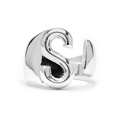 Luxenter Silver-finished ring - Alphabet