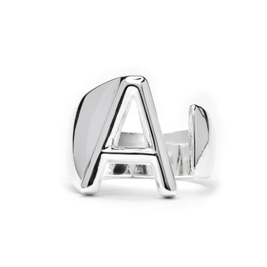 Luxenter Silver-finished ring - Alphabet
